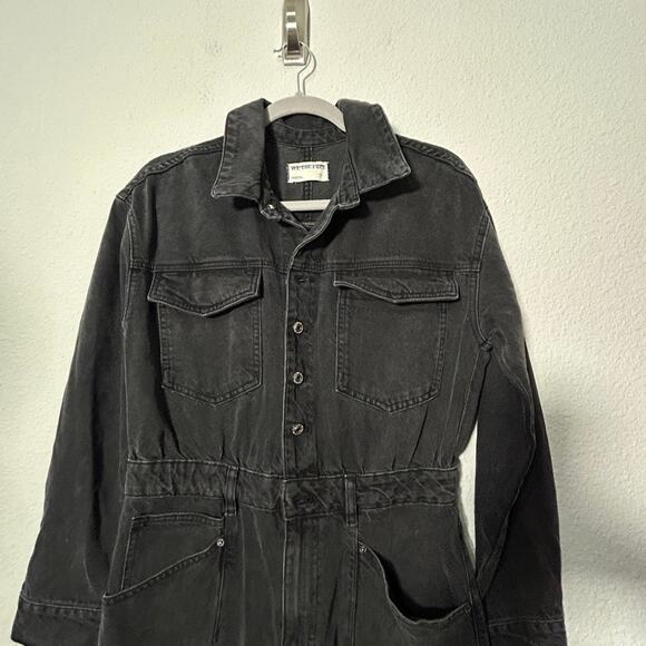 NEW Free People We The Free Touch The Sky One-Piece Black Denim Size Small $178 - Picture 7 of 13